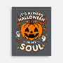 Halloween Soul Pumpkin-None-Stretched-Canvas-Studio Mootant