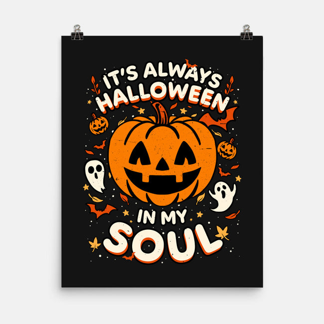 Halloween Soul Pumpkin-None-Matte-Poster-Studio Mootant