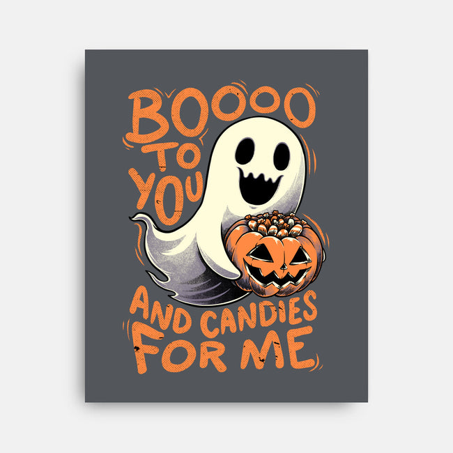 Halloween Ghost Candies-None-Stretched-Canvas-Studio Mootant