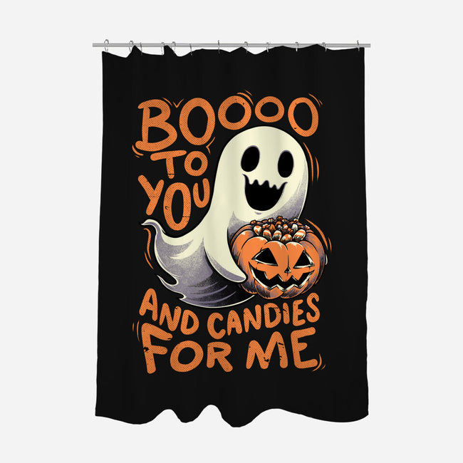 Halloween Ghost Candies-None-Polyester-Shower Curtain-Studio Mootant