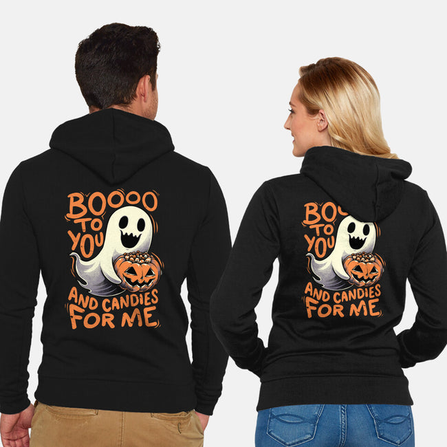 Halloween Ghost Candies-Unisex-Zip-Up-Sweatshirt-Studio Mootant