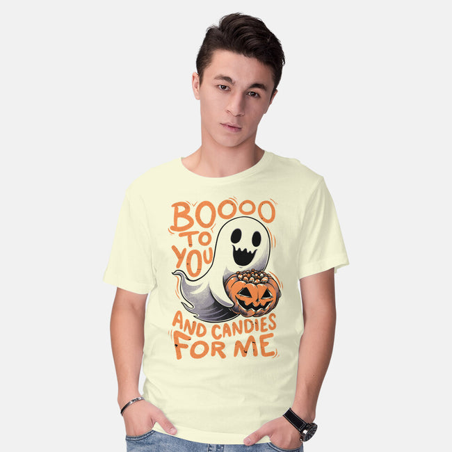 Halloween Ghost Candies-Mens-Basic-Tee-Studio Mootant