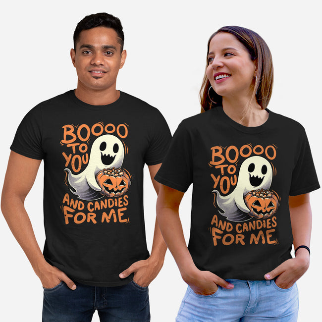 Halloween Ghost Candies-Unisex-Basic-Tee-Studio Mootant