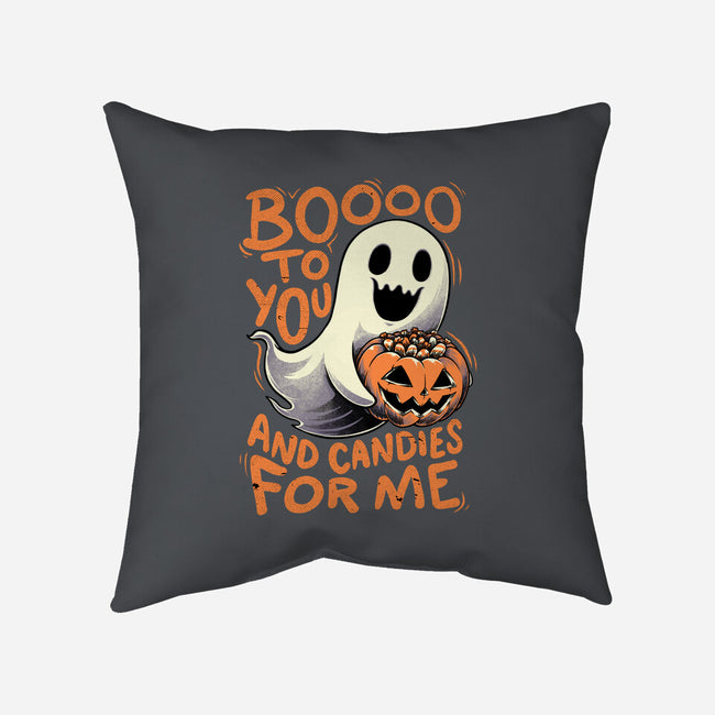 Halloween Ghost Candies-None-Removable Cover w Insert-Throw Pillow-Studio Mootant