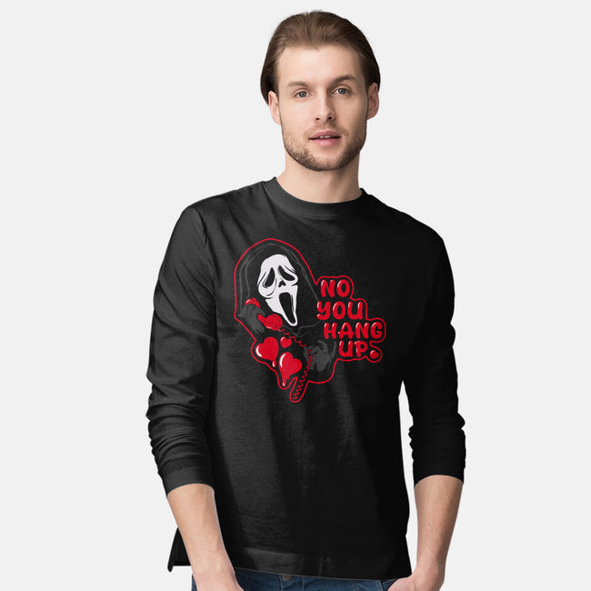 No You Hang Up-Mens-Long Sleeved-Tee-Claudia