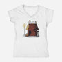 Sweet Home-Womens-V-Neck-Tee-OnlyColorsDesigns