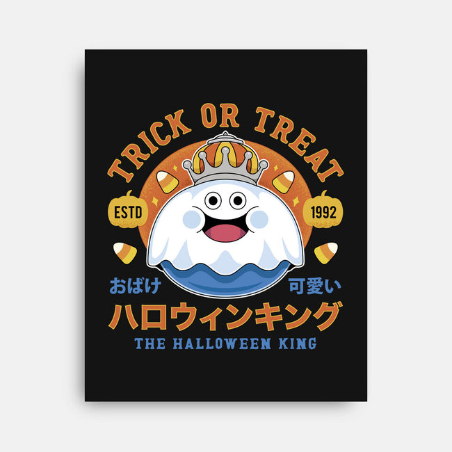 King Slime Halloween-None-Stretched-Canvas-LAGELANTEE