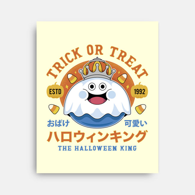 King Slime Halloween-None-Stretched-Canvas-LAGELANTEE