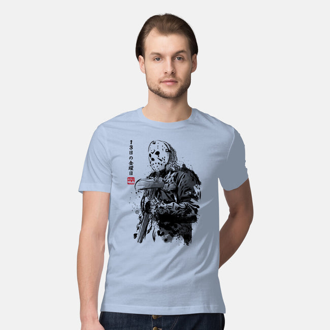 Crystal Lake Killer Sumi-e-Mens-Premium-Tee-DrMonekers