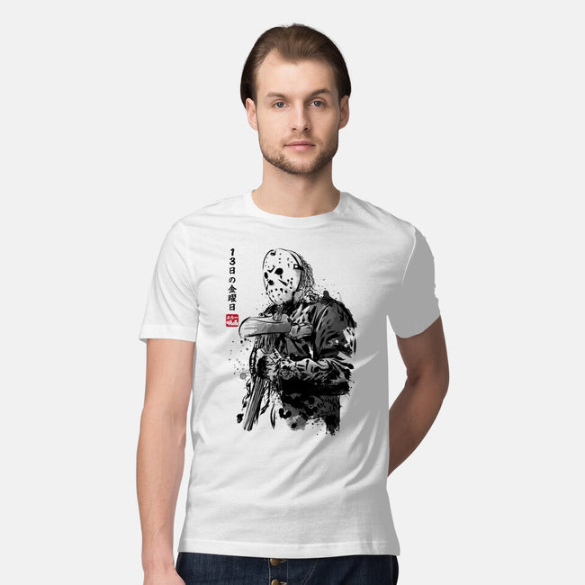 Crystal Lake Killer Sumi-e-Mens-Premium-Tee-DrMonekers