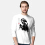 Woodsboro Killer Sumi-e-Mens-Long Sleeved-Tee-DrMonekers