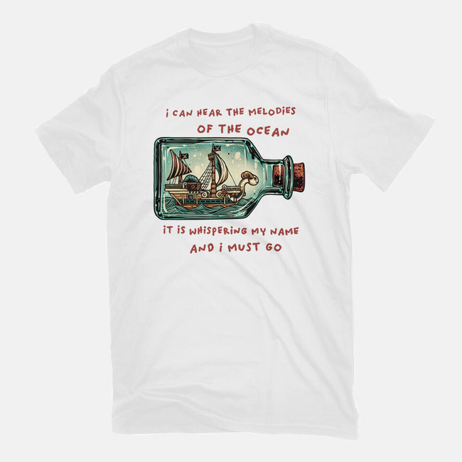 Pirate Ship In A Bottle-Womens-Fitted-Tee-glitchygorilla