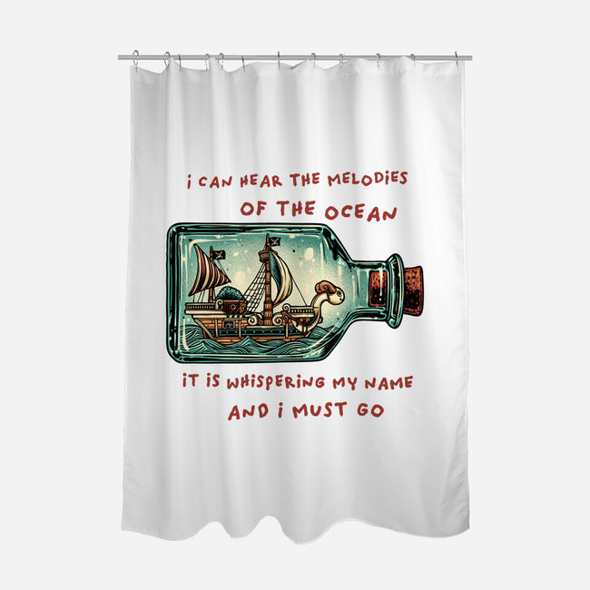 Pirate Ship In A Bottle-None-Polyester-Shower Curtain-glitchygorilla