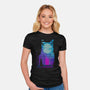 Nostalgia Black Cat-Womens-Fitted-Tee-Donnie