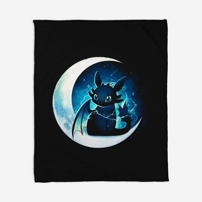 Dragon Moon Star-None-Fleece-Blanket-Vallina84