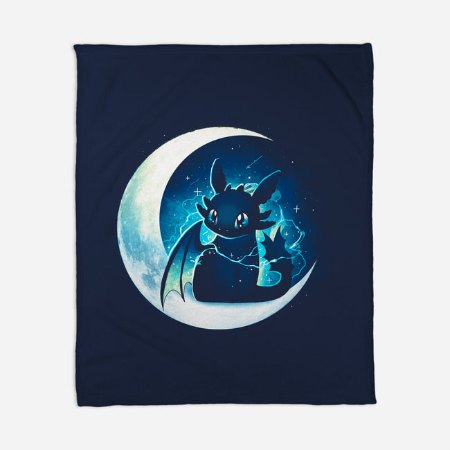 Dragon Moon Star-None-Fleece-Blanket-Vallina84