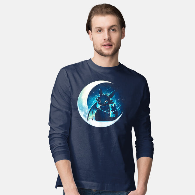 Dragon Moon Star-Mens-Long Sleeved-Tee-Vallina84