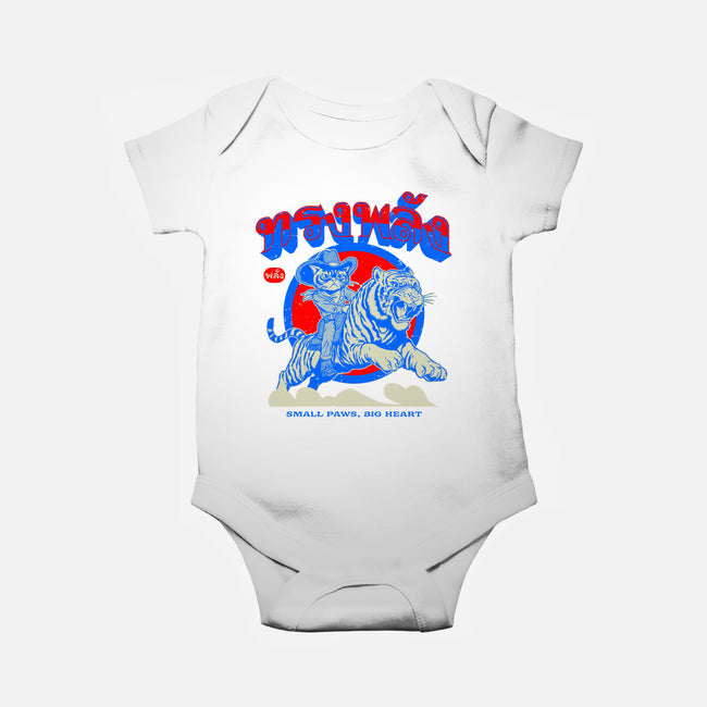 Small Paws Big Heart-Baby-Basic-Onesie-Hafaell