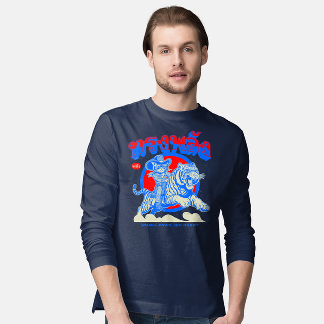 Small Paws Big Heart-Mens-Long Sleeved-Tee-Hafaell