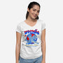 Small Paws Big Heart-Womens-V-Neck-Tee-Hafaell