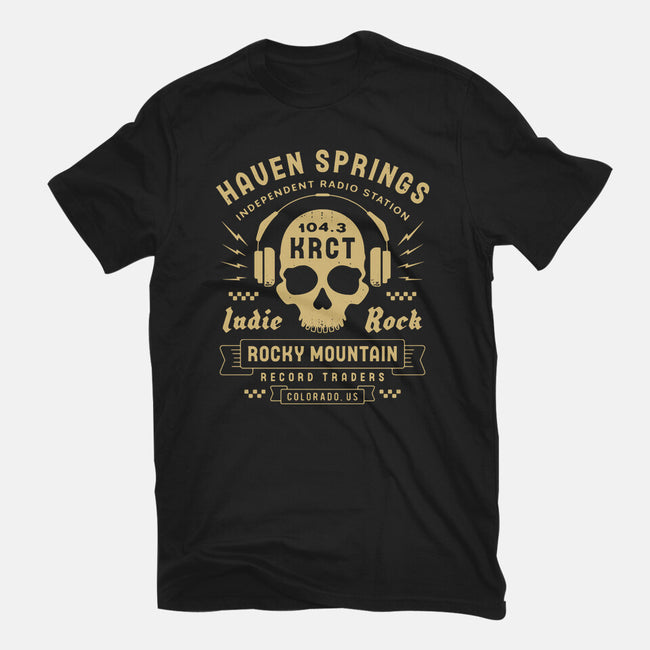 Haven Springs Radio Emblem-Womens-Fitted-Tee-LAGELANTEE