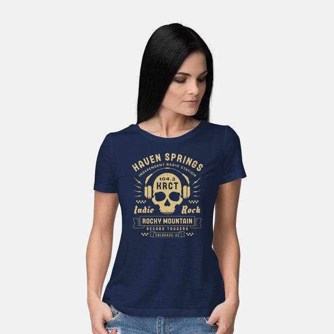 Haven Springs Radio Emblem-Womens-Basic-Tee-LAGELANTEE