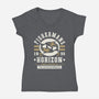 Fishermans Horizon Crest-Womens-V-Neck-Tee-LAGELANTEE