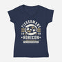 Fishermans Horizon Crest-Womens-V-Neck-Tee-LAGELANTEE