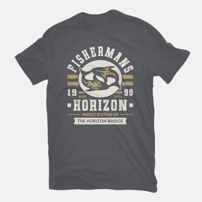 Fishermans Horizon Crest-Womens-Fitted-Tee-LAGELANTEE