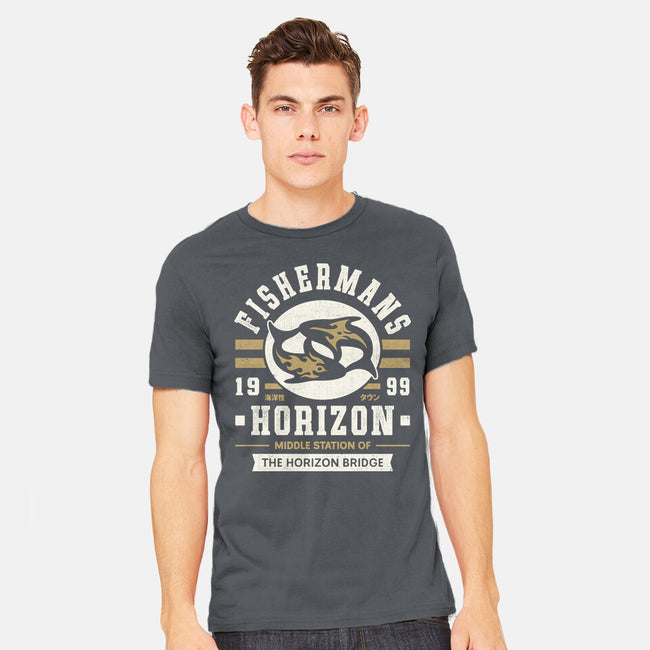 Fishermans Horizon Crest-Mens-Heavyweight-Tee-LAGELANTEE