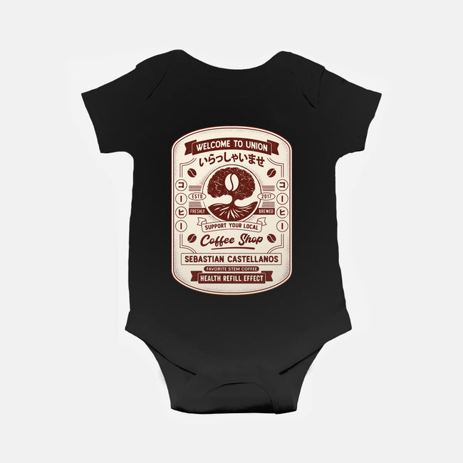 Immersive Mental World Coffee Crest-Baby-Basic-Onesie-LAGELANTEE