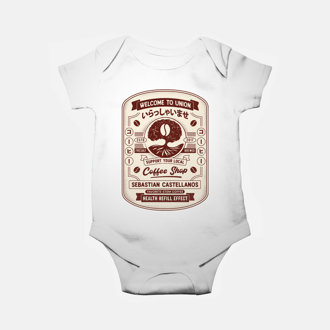 Immersive Mental World Coffee Crest-Baby-Basic-Onesie-LAGELANTEE