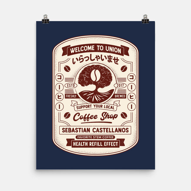 Immersive Mental World Coffee Crest-None-Matte-Poster-LAGELANTEE