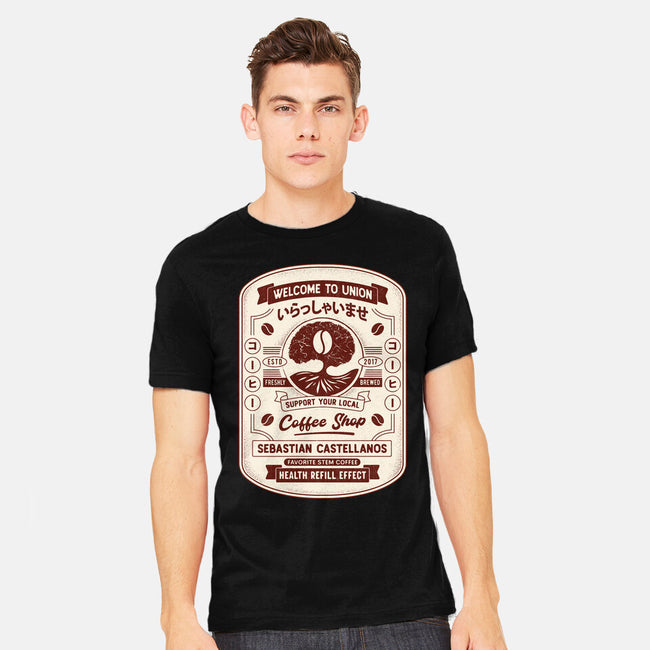 Immersive Mental World Coffee Crest-Mens-Heavyweight-Tee-LAGELANTEE