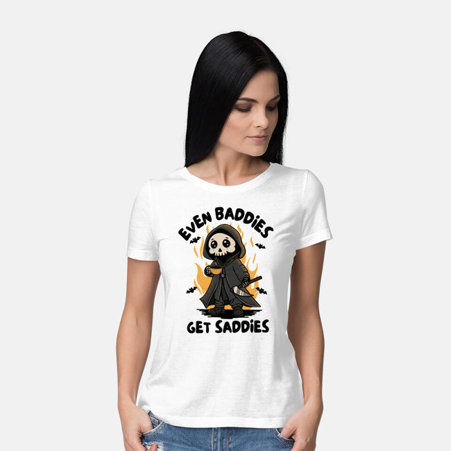 Even Baddies Get Saddies-Womens-Basic-Tee-Trendlory