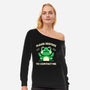 Please Hesitate To Contact Me-Womens-Off Shoulder-Sweatshirt-BridgeWalker