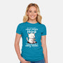 Don't Worry What People Think-Womens-Fitted-Tee-fanfabio