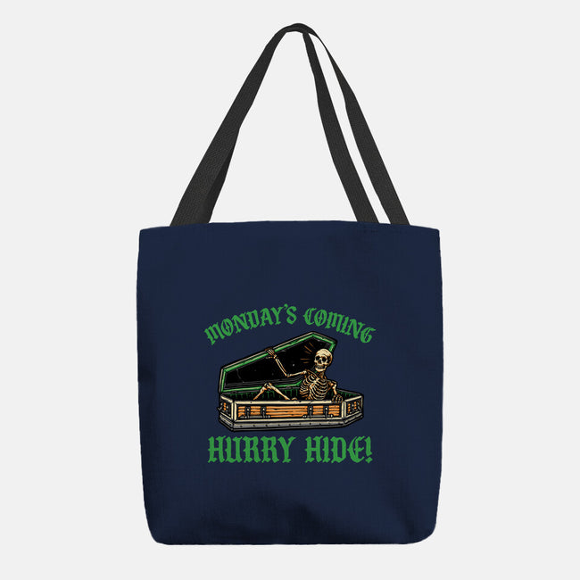 Monday’s Coming-None-Basic Tote-Bag-glitchygorilla