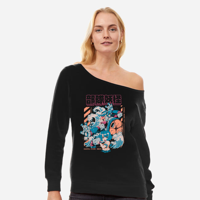 Kappa Type Mech-Womens-Off Shoulder-Sweatshirt-Estudio Horta