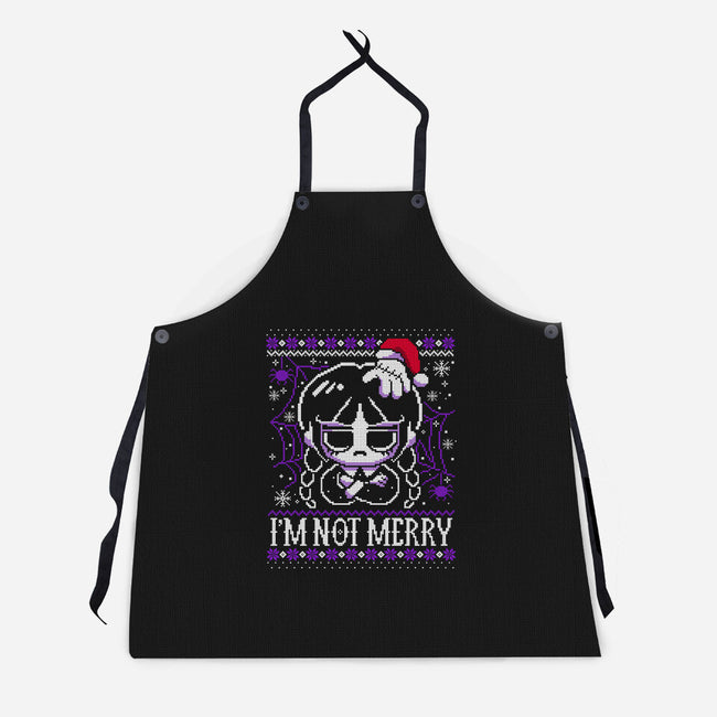 Wednesday Ugly Sweater-Unisex-Kitchen-Apron-NemiMakeit