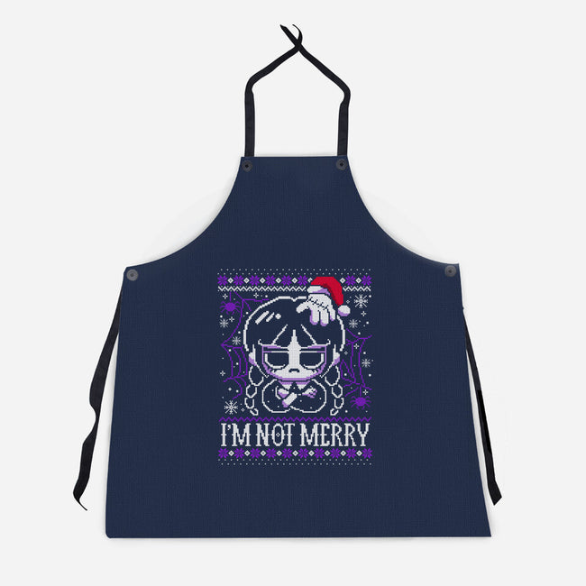 Wednesday Ugly Sweater-Unisex-Kitchen-Apron-NemiMakeit