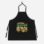 Piranha Plant Parade-Unisex-Kitchen-Apron-tobefonseca