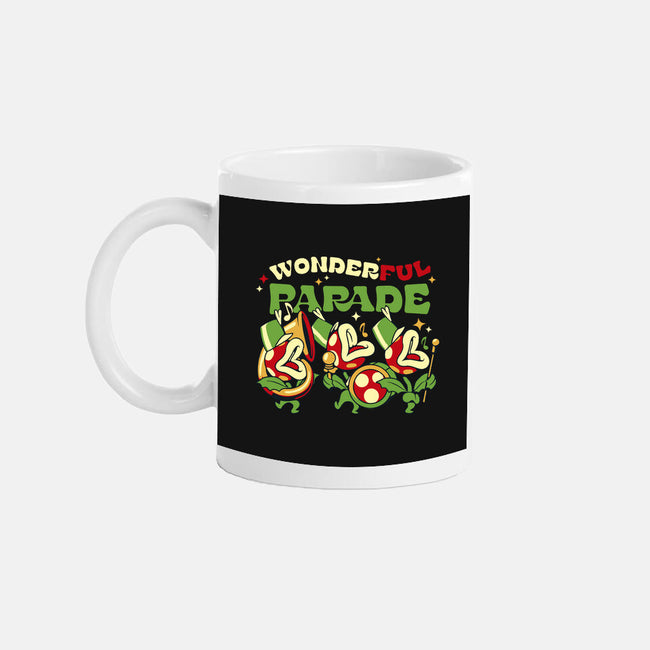 Piranha Plant Parade-None-Mug-Drinkware-tobefonseca