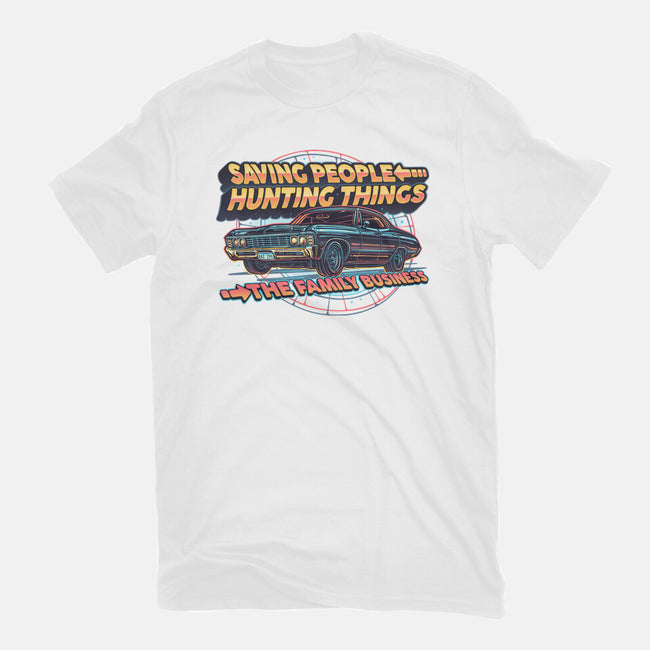 Family Business Vehicle-Youth-Basic-Tee-glitchygorilla