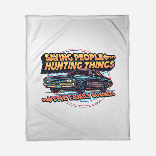 Family Business Vehicle-None-Fleece-Blanket-glitchygorilla