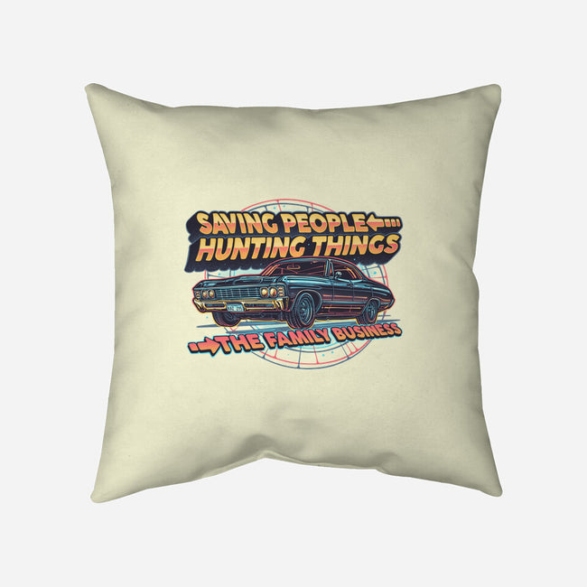 Family Business Vehicle-None-Removable Cover w Insert-Throw Pillow-glitchygorilla