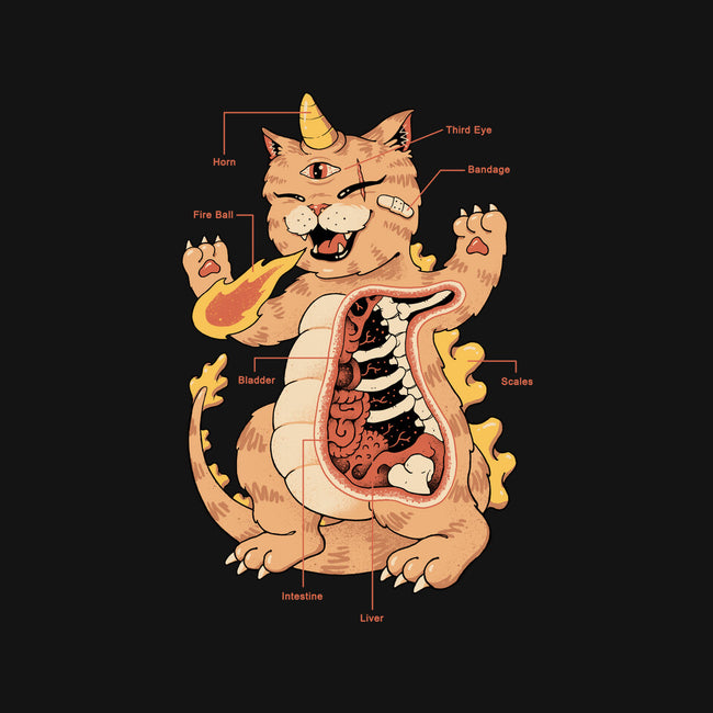 X-Ray Kaiju Meowster-None-Polyester-Shower Curtain-vp021