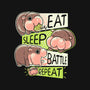 Baby Pygmy Hippo-None-Glossy-Sticker-naomori