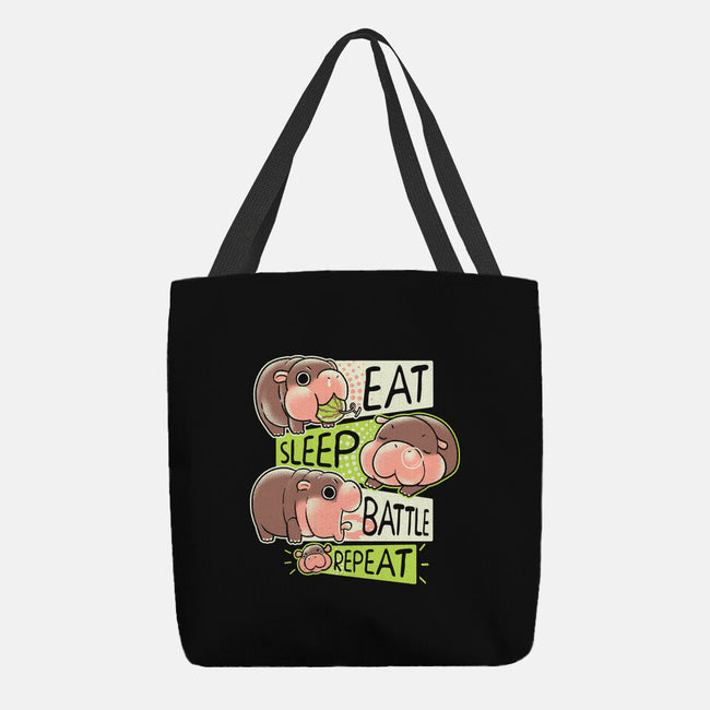 Baby Pygmy Hippo-None-Basic Tote-Bag-naomori