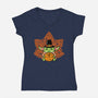 Thanksgiving In The Galaxy-Womens-V-Neck-Tee-krisren28